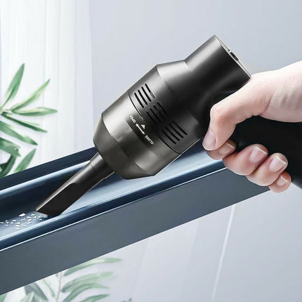 USB Rechargeable Mini Vacuum Cleaner – Powerful Cordless Desktop Cleaner for Electronics – Handheld Vacuum for Keyboard, Car Interior & Pet Hair