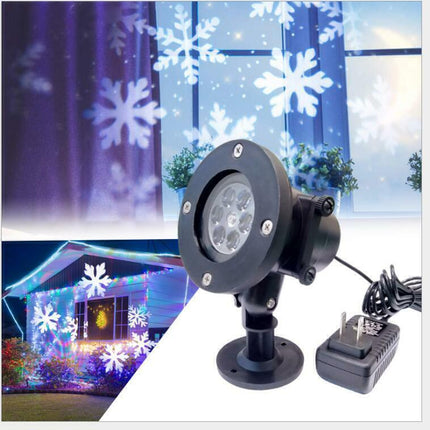 48-Pattern Christmas Laser Projector Light – LED Snowflake & Holiday Scene Projector – IP65 Waterproof Outdoor Landscape Lighting