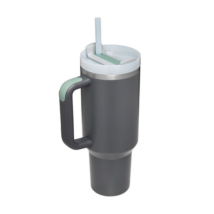 Oversized 40oz Travel Mug with Straw – Spill-Proof Insulated Water Bottle for Gym, Office & Road Trips