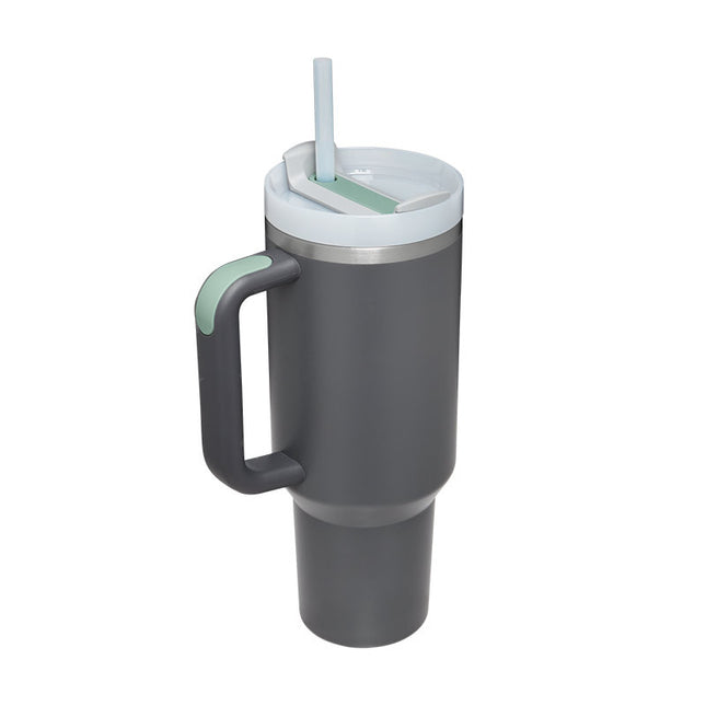 Oversized 40oz Travel Mug with Straw – Spill-Proof Insulated Water Bottle for Gym, Office & Road Trips