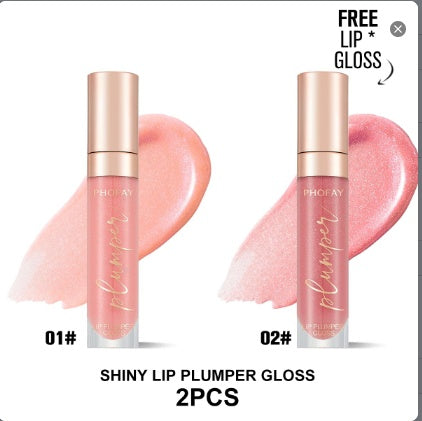 Phofay 3D Glass Plumping Gloss – High-Shine Lip Maximizer
