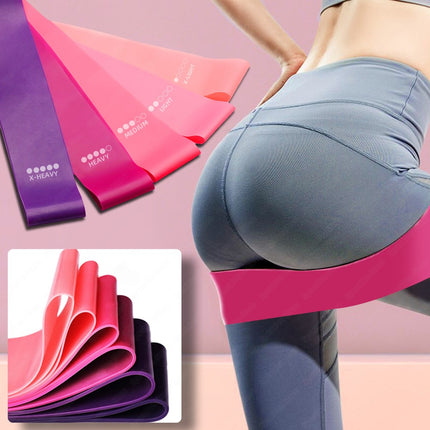 Mini Resistance Loop Band – Elastic Booty Band for Glute & Leg Toning – Non-Slip Rubber Band for Fitness, Yoga & Pilates