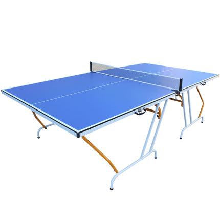 9ft Regulation Size Table Tennis Table – Foldable & Portable Ping Pong Table Set with Net, 2 Paddles, and 3 Balls – Indoor Family Game