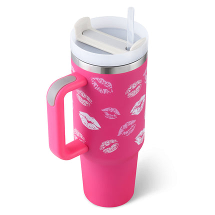 Oversized 40oz Travel Mug with Straw – Spill-Proof Insulated Water Bottle for Gym, Office & Road Trips