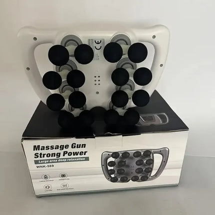 Professional 16-Head Massage Gun – Complete Full Body Muscle Recovery Set – Deep Tissue Percussion Massager for Back, Neck & Limbs