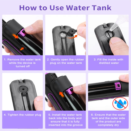 VaporSilk™ Professional Steam Hair Straightener – 24H Anti-Frizz Titanium Flat Iron