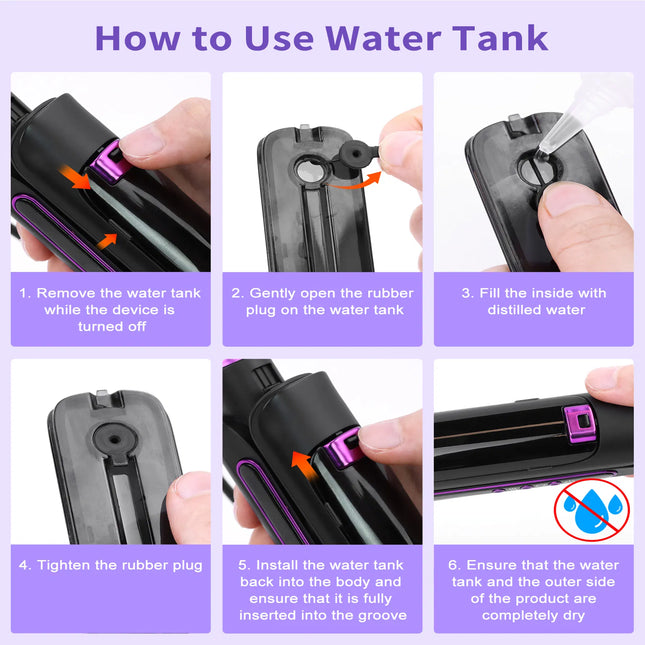 VaporSilk™ Professional Steam Hair Straightener – 24H Anti-Frizz Titanium Flat Iron