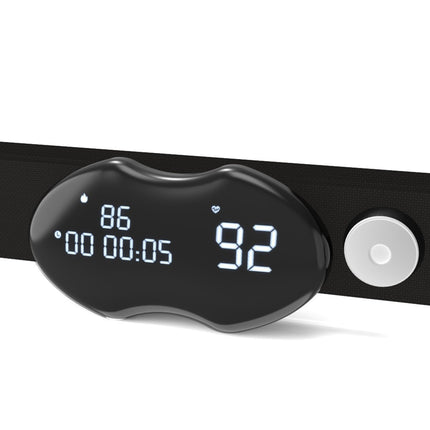 High-Precision Heart Rate Monitor Chest Strap with LCD Display – Real-Time BPM & Calorie Tracker – Bluetooth & ANT+ Fitness Sensor
