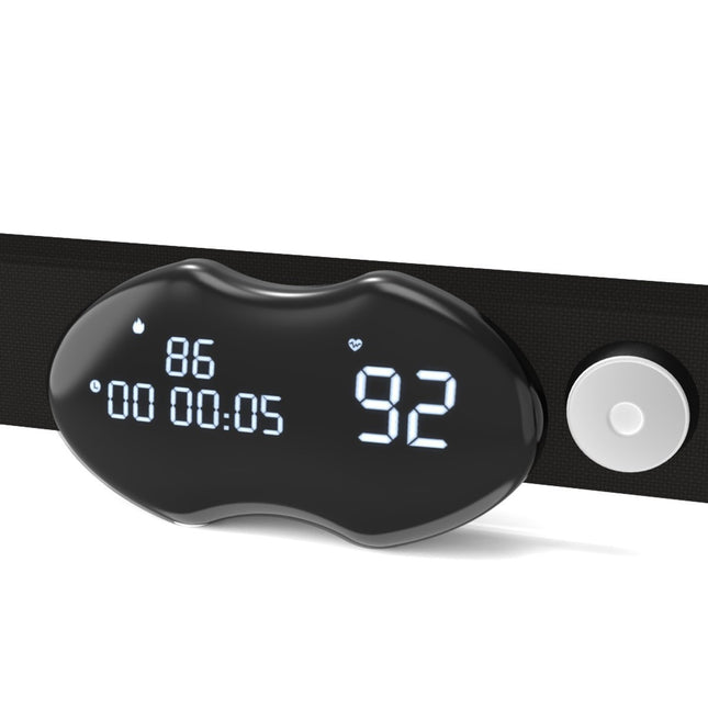 High-Precision Heart Rate Monitor Chest Strap with LCD Display – Real-Time BPM & Calorie Tracker – Bluetooth & ANT+ Fitness Sensor