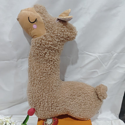 Giant Alpaca Plush Pillow – Ultra Soft Llama Stuffed Animal – Long Neck Hugging Body Pillow for Sleeping & Room Decor (White)
