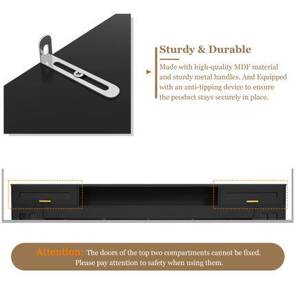 98.4-Inch Luxury Home Theater Wall Unit – Extra Wide TV Console with Integrated Display Cabinets – Sleek Minimalist Media Center for Large Living Rooms
