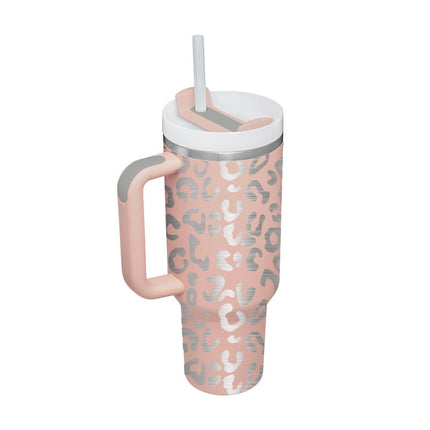 Oversized 40oz Travel Mug with Straw – Spill-Proof Insulated Water Bottle for Gym, Office & Road Trips