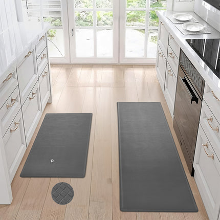 Premium Anti-Fatigue Kitchen Mat Set – Waterproof & Non-Slip Floor Runner Rugs – Easy-Clean Comfort Mats for Cooking & Standing – Modern Home Kitchen Decor