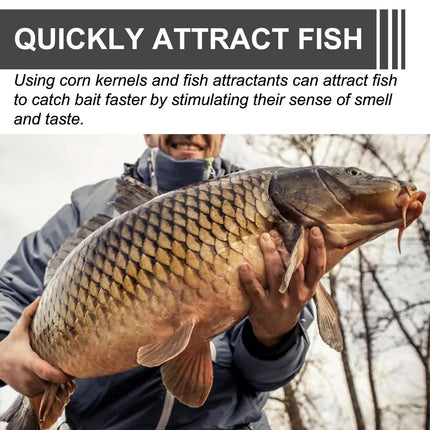 Yebang Fermented Corn Fish Bait – High-Attractant Natural Corn Kernels – Portable Hook Bait for Carp & Freshwater Fishing