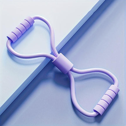 Figure 8 Resistance Band – Elastic Yoga Pull Rope for Arm & Shoulder Toning – Back Stretcher & Chest Expander for Home Fitness