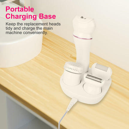 Ultimate 5-in-1 Rechargeable Beauty Set – Epilator, Callus Remover & Massager with LED Display