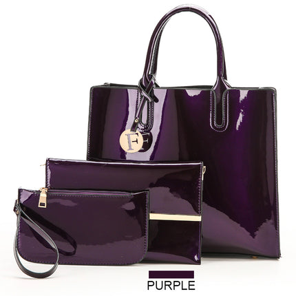 3-Piece Luxury Women’s Handbag Set – Elegant PU Leather Tote, Crossbody Bag & Wallet Combo – Professional & Casual Purse Set