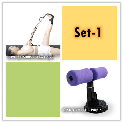 Adjustable Sit-Up Bar with Suction Cup – Portable Abdominal Core Trainer – Home Fitness Equipment for Sit-Ups, Push-Ups & Leg Stretches
