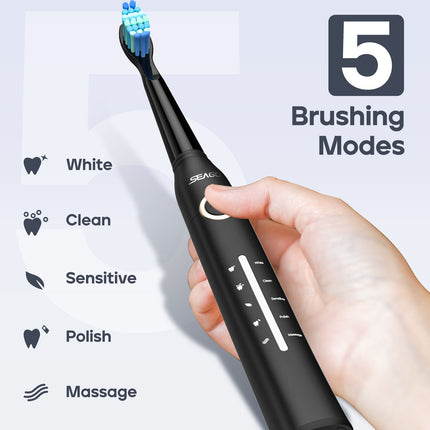 Seago™ SG958 Sonic Electric Toothbrush – 5 Smart Modes & Rechargeable Power