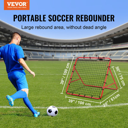 Portable Soccer Rebounder Net – Heavy Duty Kick-Back Trainer for Backyard Practice & Youth Training