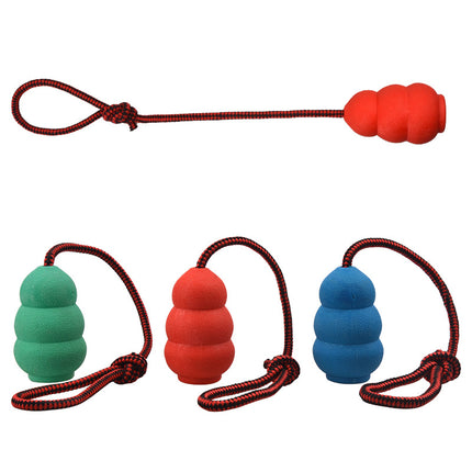 Interactive Suction Cup Dog Toy – Self-Playing Tug-of-War Rope Toy – Natural Rubber Molar Ball for Teeth Cleaning & Solo Play