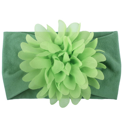 Baby Girl Chiffon Flower Headband – Soft Elastic Floral Hair Accessory – Cute Princess Headpiece for Newborns & Toddlers