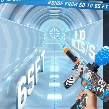 Electric Gel Ball Blaster - Full Auto Splatter Ball Gun with 30,000 Water Beads - High-Speed Outdoor Team Game for Kids & Adults