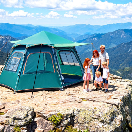 4-6 Person Instant Pop-Up Camping Tent – Automatic Quick Opening Family Tent – Waterproof & Windproof Outdoor Shelter for Hiking & Beach