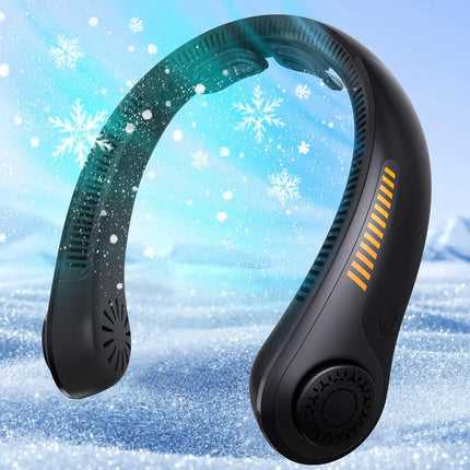 Portable Neck Fan - 5-Speed Rechargeable Personal Fan - 360° Cooling, Quiet & Lightweight Wearable Fan for Travel, Sports, and Outdoor Activities