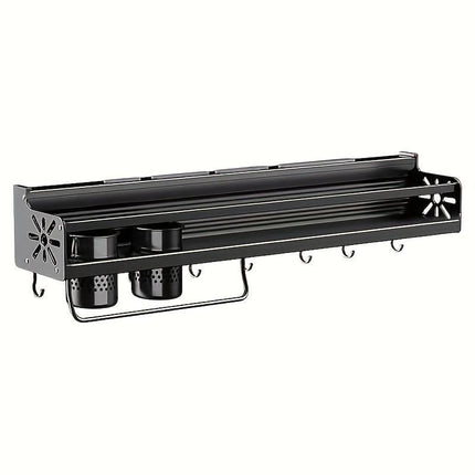 Multi-Functional Kitchen Storage System – Heavy-Duty Spice & Cutlery Rack – Wall Mount & Outdoor Camping Versatility