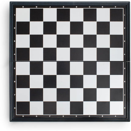Magnetic Travel Chess Set – 9.8-Inch Folding Portable Board Game with Gold & Silver Pieces for Kids, Adults & Beginners