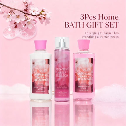 Premium Christmas Fragrance Set – Shower Gel, Body Lotion & Mist Trio
