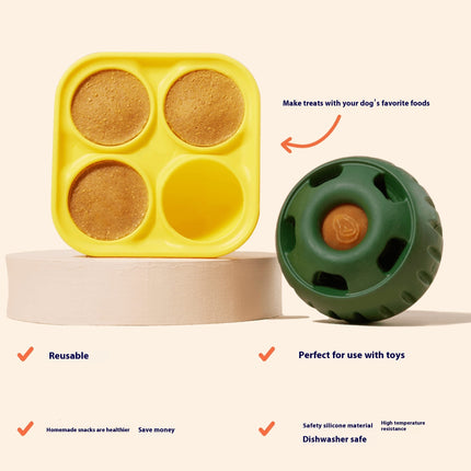 2-in-1 Dog Lick Mat & Molar Chew Toy – Silicone Slow Feeder for Anxiety Relief – Durable Food Leakage Toy for Dental Health & Boredom – Pet Supplies