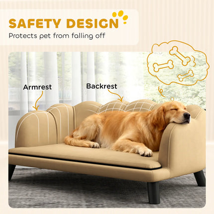 Luxury Orthopedic Pet Sofa Bed – Premium Soft Dog Couch with Bolster Support – Washable Comfort Bed for Small & Medium Dogs and Cats