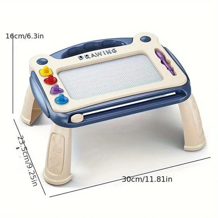 Green Magnetic Drawing Board for Kids – Dust-Free Erasable Sketch Pad – Clear Stroke Writing Tablet for Toddlers – Mess-Free Educational Toy