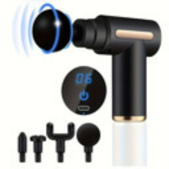 Mini Portable Massage Gun – USB Rechargeable Pocket-Sized Fascia Gun – Handheld Muscle Relaxer for Travel, Office & Home