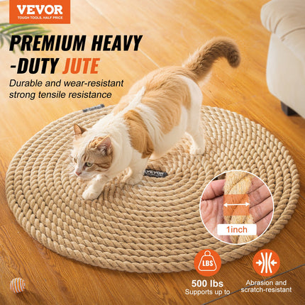 100ft Professional Climbing Rope – 1" Diameter Heavy-Duty Training Rope – Extra Long Fitness Rope for Gym, Obstacle Courses & Strength Training