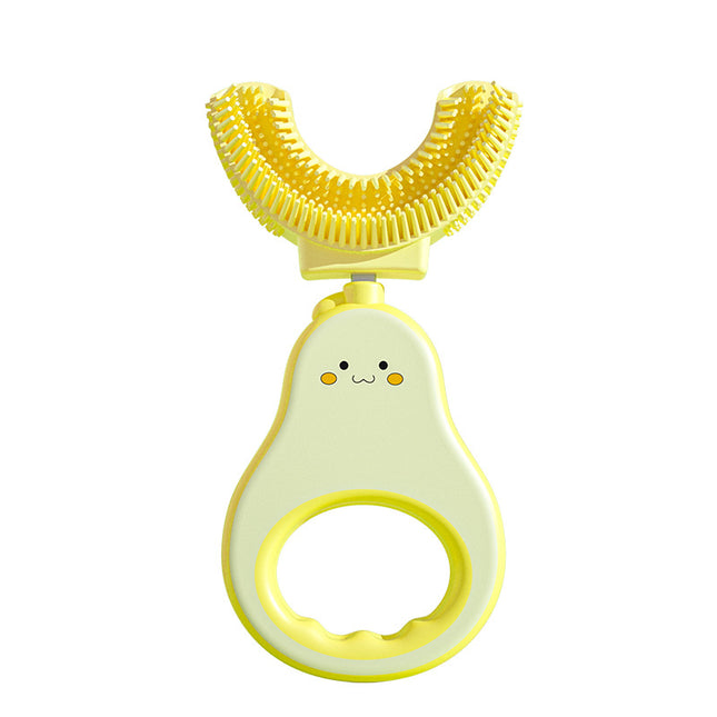 Kids U-Shaped Silicone Toothbrush – 360° Oral Teeth Cleaning for Toddlers – Food Grade Soft Silicone Brush for Ages 2-6