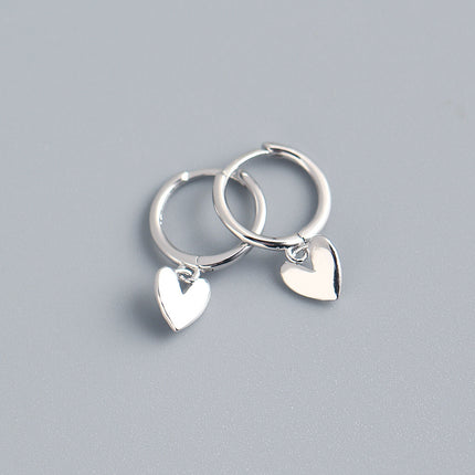 Premium Heart-Shaped Crystal Earrings – Elegant Temperament Drop Earrings – Romantic Jewelry Gift for Women & Girls