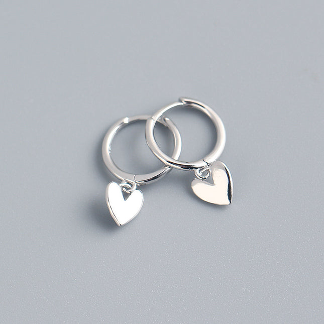 Premium Heart-Shaped Crystal Earrings – Elegant Temperament Drop Earrings – Romantic Jewelry Gift for Women & Girls