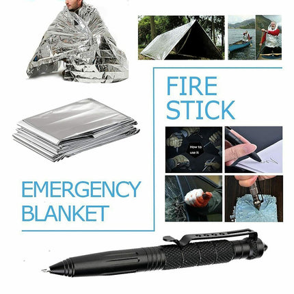 14-in-1 Professional Emergency Survival Kit – Tactical Gear Set for Camping, Hiking & Hunting – Essential Disaster Preparedness Tools