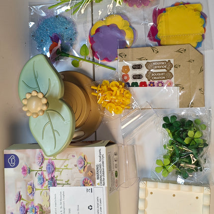 DIY Flower Garden Building Toy – 189 Pcs Flower Arrangement Playset – Creative Stem Building Toys for Girls & Toddlers – Educational Floral Bouquet Kit