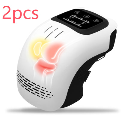 Intelligent Knee Massager with Heat & Vibration – Infrared Laser Therapy for Joint Pain Relief – Cordless Rechargeable Knee Care Device