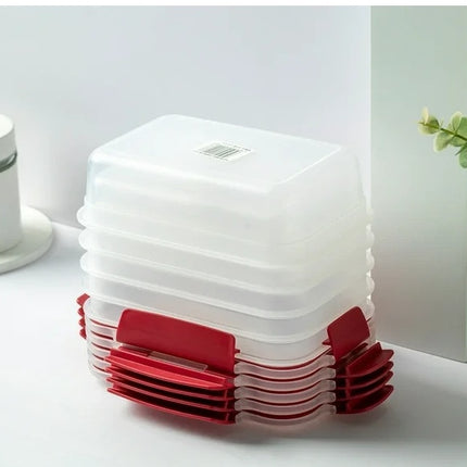 5-Pack Stackable Food Storage Containers – Airtight Leakproof Set with Snap-Lock Lids – BPA-Free Meal Prep Bins