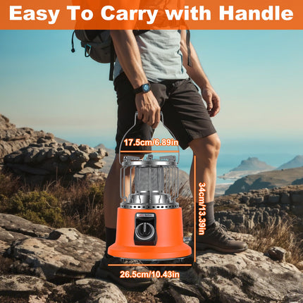 3000W Portable 2-in-1 Propane Heater & Stove – Outdoor Gas Heater with Pot Stand – For Ice Fishing, Winter Camping & Emergency Use