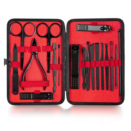 18-in-1 Luxury Nail Clipper Set – Complete Grooming Kit for Men & Women with Travel Case