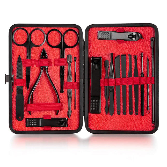 18-in-1 Luxury Nail Clipper Set – Complete Grooming Kit for Men & Women with Travel Case