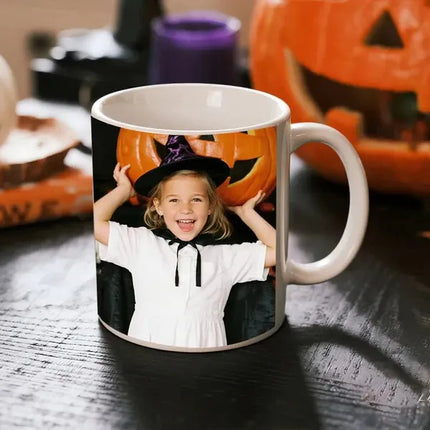 Christmas photo mug personalized with an uploaded image