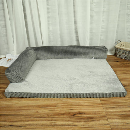 Calming Dog Bed & Cat Bed – Ultra Soft Plush Donut Cuddler – Self-Warming Washable Pet Bed for Improved Sleep & Anxiety Relief