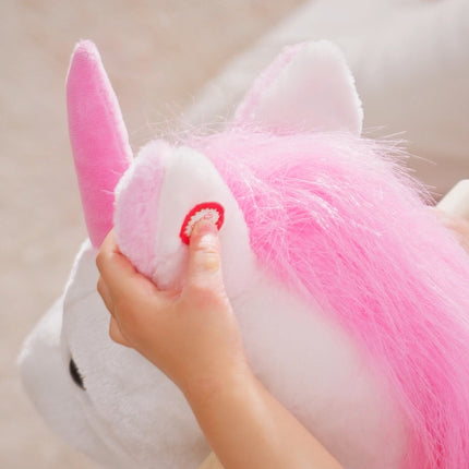 Musical Plush Rocking Unicorn – Toddler Ride-On Toy with Lullaby Song – Sparkly Horn & Rainbow Mane – Heavy Duty Support for 18-36 Months